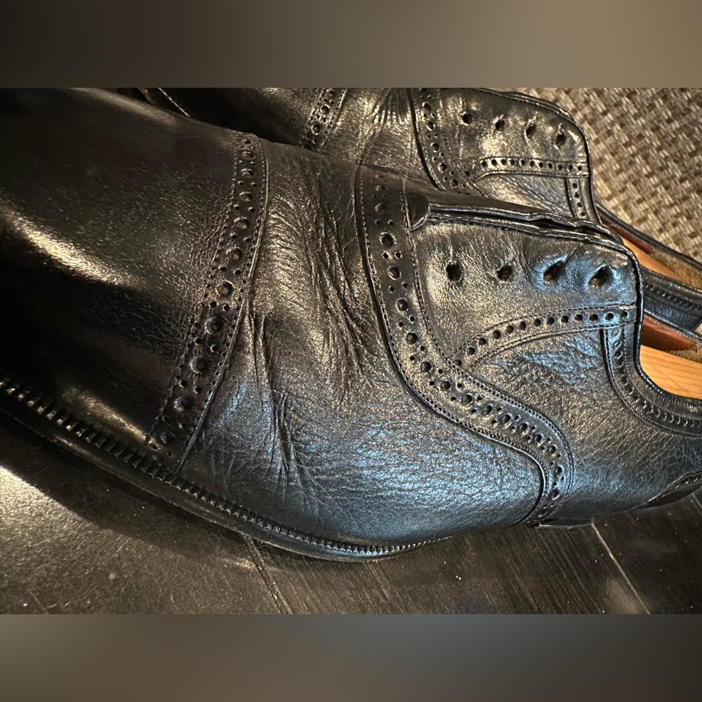 Garys International Black Leather Cap Toe  Oxford Women’s Size 10 Dress Shoes - Picture 8 of 14